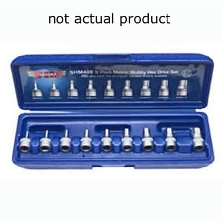 Vim Tools 6mm Hex One Piece Drive Bit, 1/4 in. Square Drive SHM406